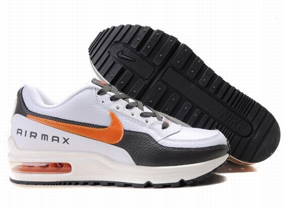 New Men\'S Nike Air Max Ltd Black/ White/Orangered
